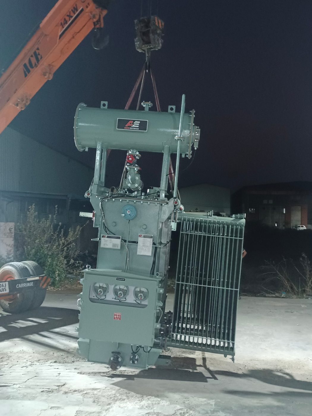 Oil Cooled Transformer — Crane Lifting for Dispatch