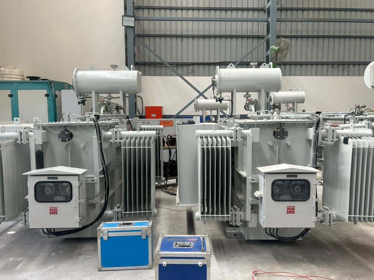 Oil Cooled Transformers — Ready for Testing at Our Works